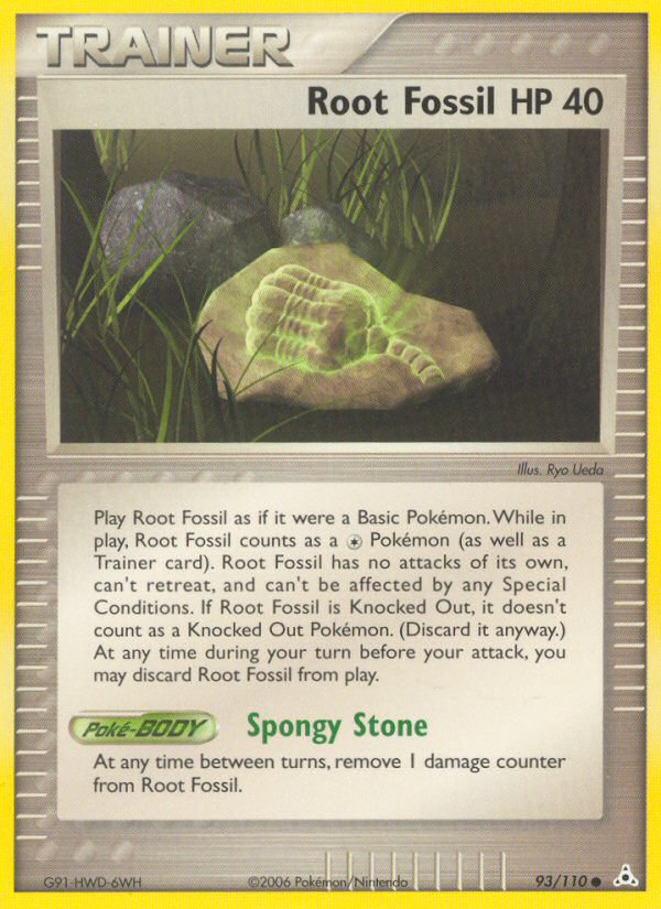 Root Fossil (93/110) [EX: Holon Phantoms] Pokémon