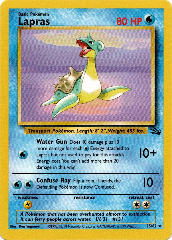 Lapras (25/62) [Fossil Unlimited] Pokémon