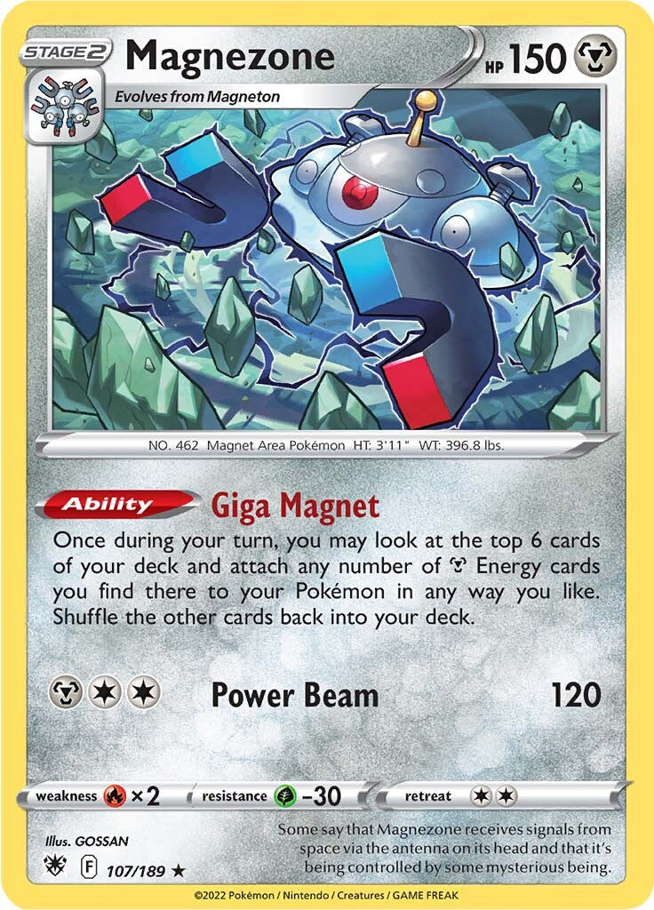 Magnezone (107/189) (Theme Deck Exclusive) [Sword & Shield: Astral Radiance] Pokémon