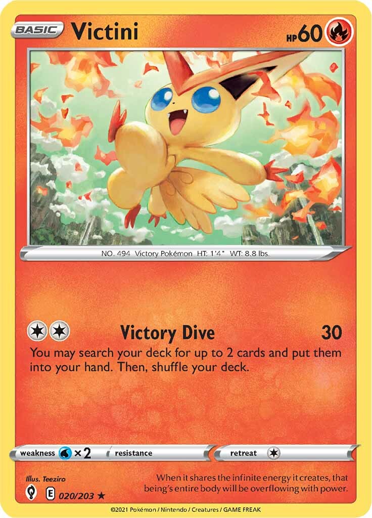 Victini (020/203) [Sword & Shield: Evolving Skies] Pokémon