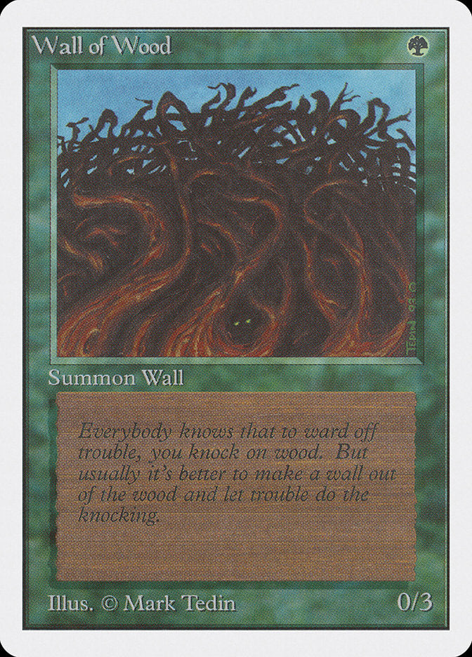 Wall of Wood [Unlimited Edition] Magic: The Gathering