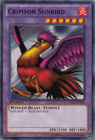 Crimson Sunbird [CBLZ-EN090] Common Yu-Gi-Oh!