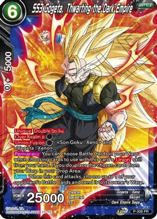 SS3 Gogeta, Thwarting the Dark Empire (P-308) [Mythic Booster] Dragon Ball Super