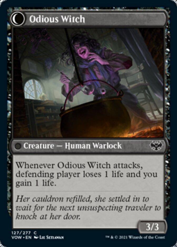 Ragged Recluse // Odious Witch [Innistrad: Crimson Vow] Magic: The Gathering