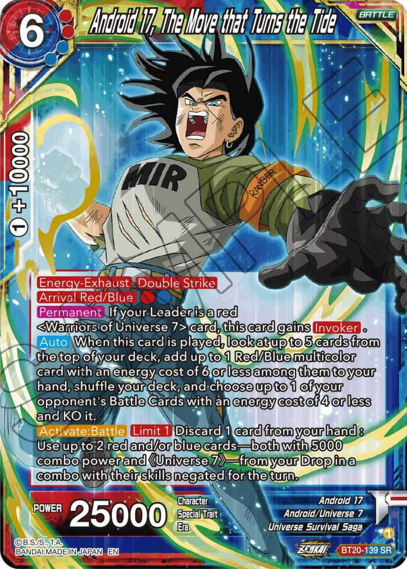 Android 17, The Move that Turns the Tide (BT20-139) [Power Absorbed] Dragon Ball Super