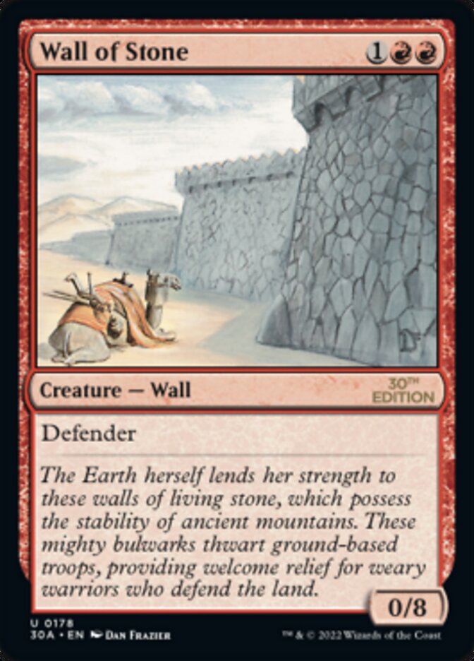 Wall of Stone [30th Anniversary Edition] Magic: The Gathering