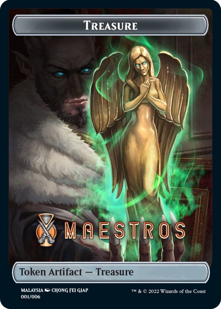 Treasure Token (Maestros) (Southeast Asia Artists) [Streets of New Capenna Tokens] Magic: The Gathering