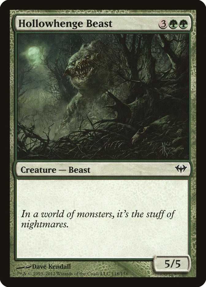 Hollowhenge Beast [Dark Ascension] Magic: The Gathering