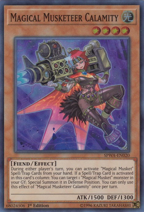 Magical Musketeer Calamity [SPWA-EN020] Super Rare Yu-Gi-Oh!