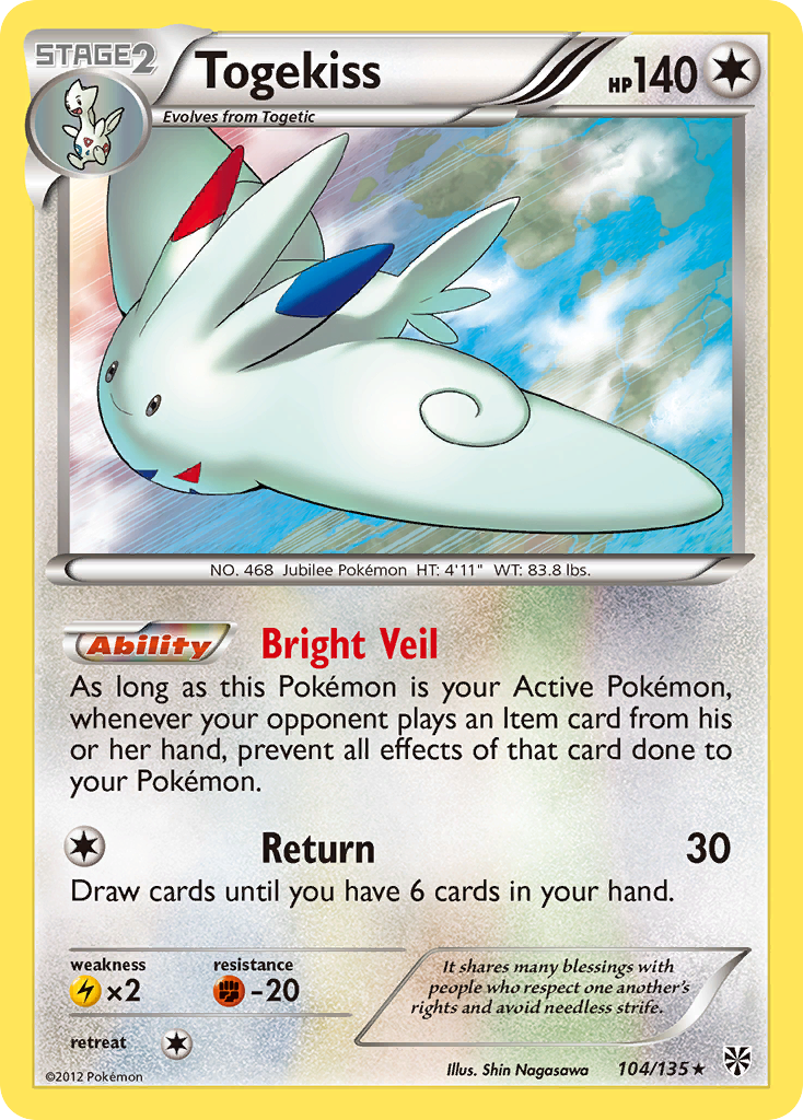 Togekiss (104/135) [Black & White: Plasma Storm] Pokémon