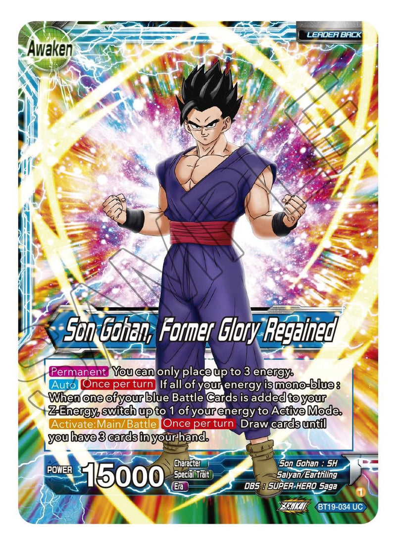 Son Gohan // Son Gohan, Former Glory Regained (BT19-034) [Fighter's Ambition] Dragon Ball Super