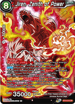 Jiren, Zenith of Power (BT14-014) [Cross Spirits] Dragon Ball Super