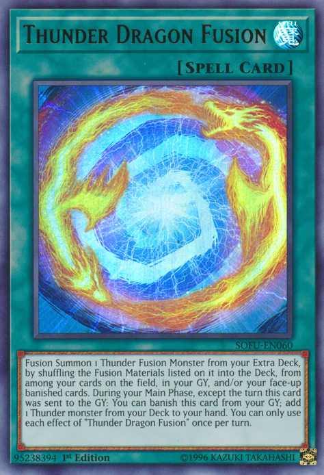 Thunder Dragon Fusion [SOFU-EN060] Ultra Rare Yu-Gi-Oh!