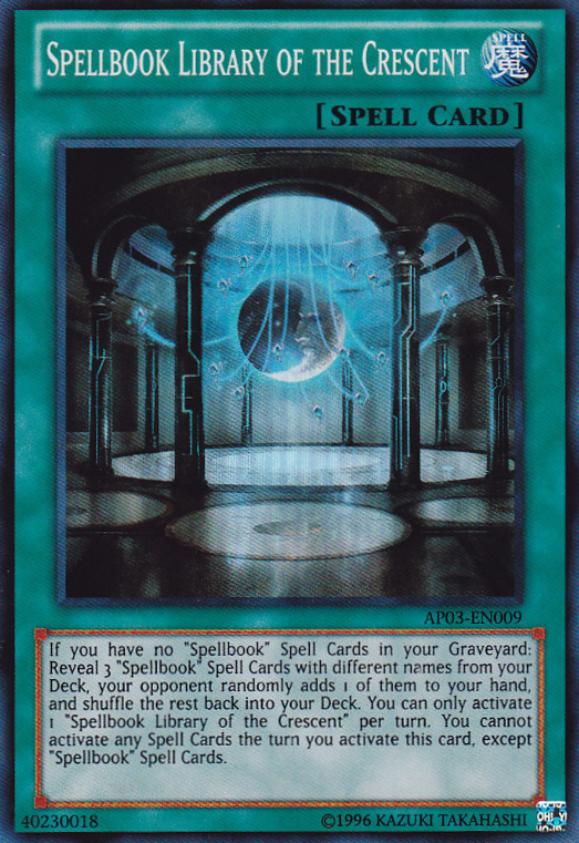 Spellbook Library of the Crescent [AP03-EN009] Super Rare Yu-Gi-Oh!