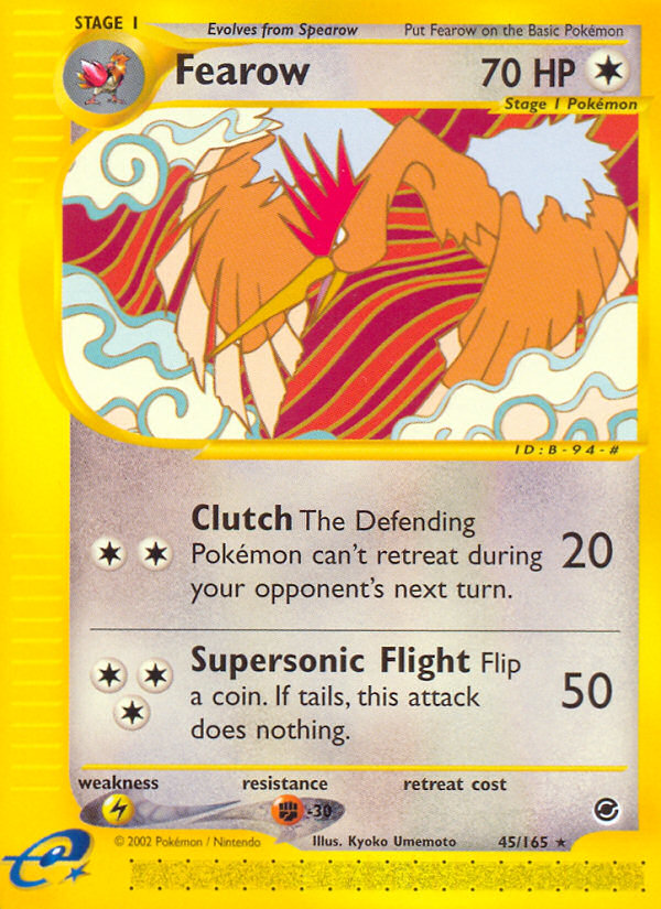 Fearow (45/165) [Expedition: Base Set] Pokémon