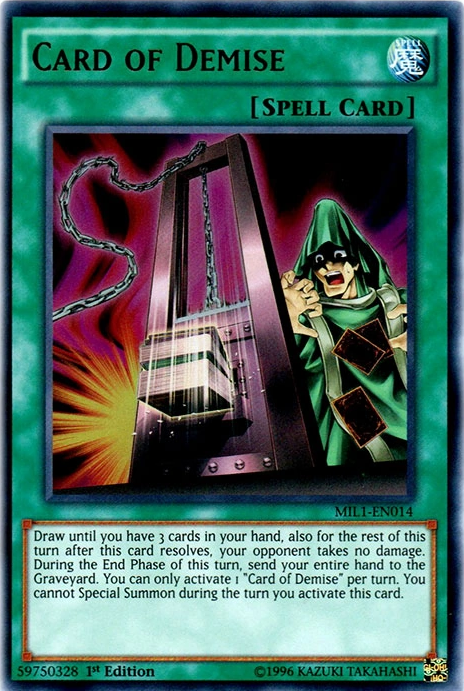 Card of Demise [MIL1-EN014] Ultra Rare Yu-Gi-Oh!