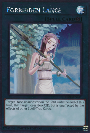 Forbidden Lance [NKRT-EN042] Platinum Rare Yu-Gi-Oh!