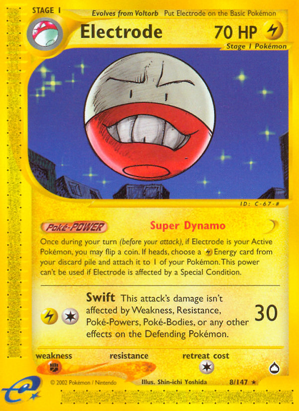 Electrode (8/147) [Aquapolis] Pokémon