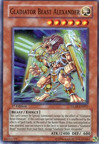 Gladiator Beast Alexander [GLAS-EN017] Super Rare Yu-Gi-Oh!