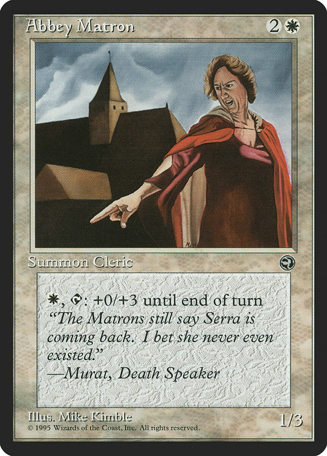 Abbey Matron (Murat Flavor Text) [Homelands] Magic: The Gathering