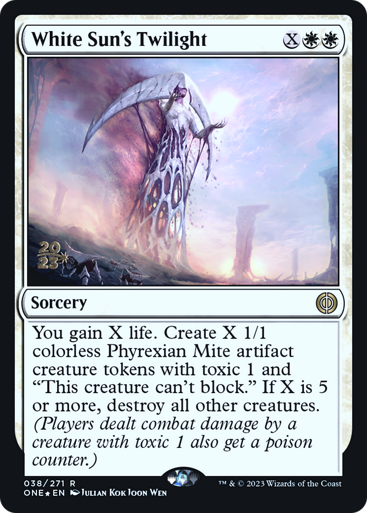 White Sun's Twilight [Phyrexia: All Will Be One Prerelease Promos] Magic: The Gathering