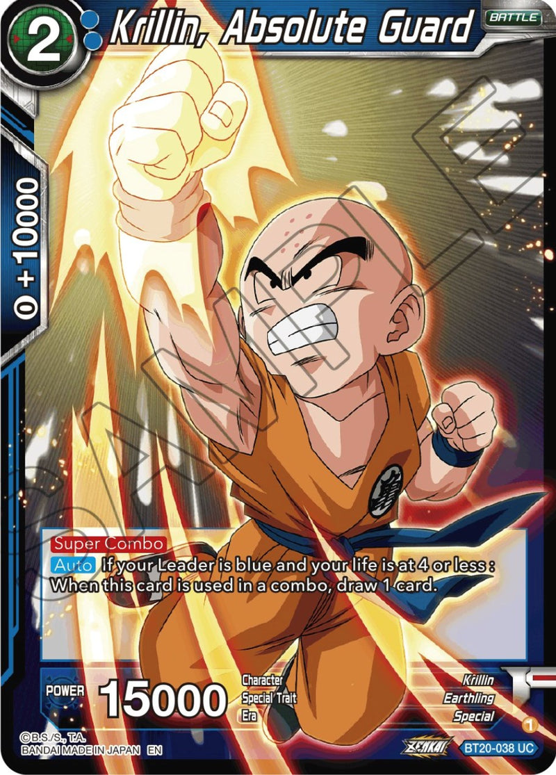 Krillin, Absolute Guard (BT20-038) [Power Absorbed] Dragon Ball Super