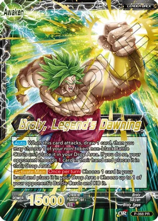 Broly // Broly, Legend's Dawning (Gold Stamped) (P-068) [Mythic Booster] Dragon Ball Super