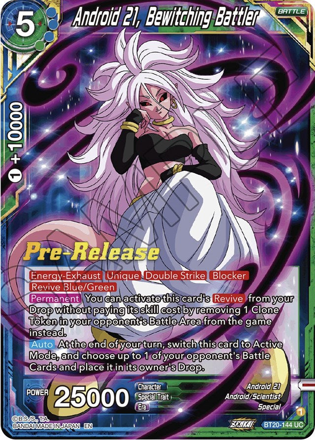 Android 21, Bewitching Battler (BT20-144) [Power Absorbed Prerelease Promos] Dragon Ball Super