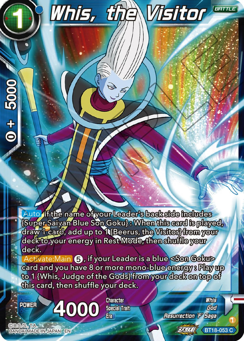 Whis, the Visitor (BT18-053) [Dawn of the Z-Legends] Dragon Ball Super