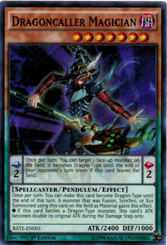 Dragoncaller Magician [RATE-EN001] Super Rare Yu-Gi-Oh!