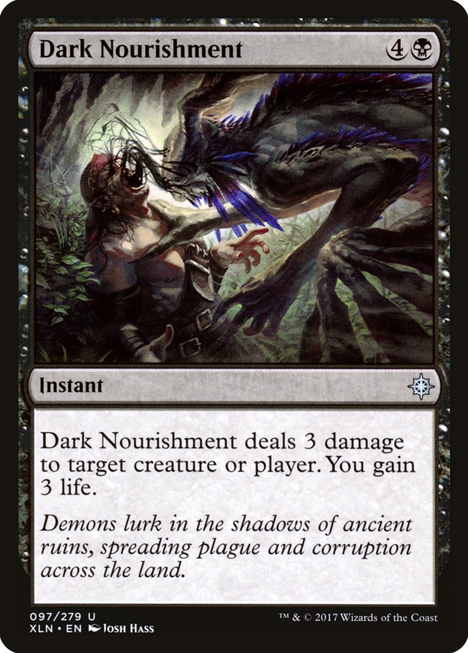 Dark Nourishment [Ixalan] Magic: The Gathering