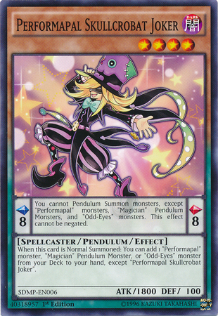 Performapal Skullcrobat Joker [SDMP-EN006] Common Yu-Gi-Oh!