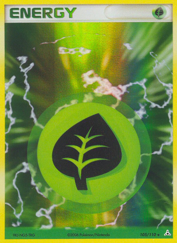 Grass Energy (105/110) [EX: Holon Phantoms] Pokémon