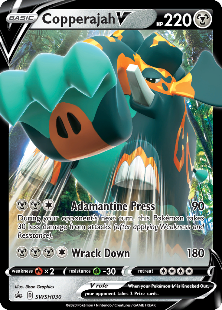 Copperajah V (SWSH030) (Jumbo Card) [Sword & Shield: Black Star Promos] Pokémon
