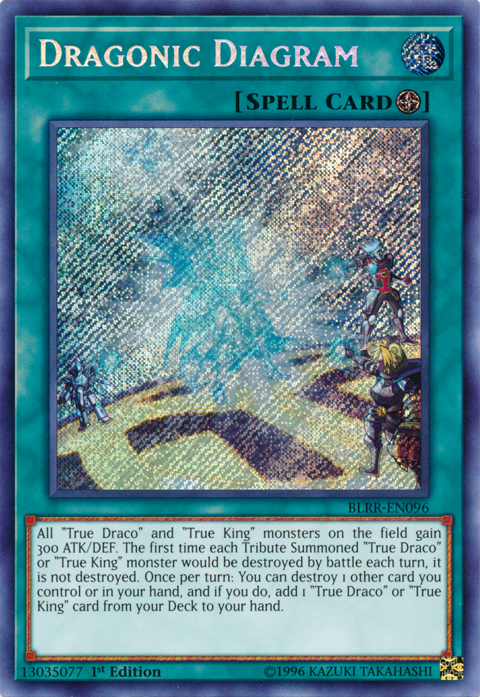 Dragonic Diagram [BLRR-EN096] Secret Rare Yu-Gi-Oh!