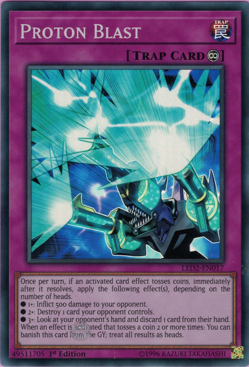 Proton Blast [LED2-EN017] Super Rare Yu-Gi-Oh!