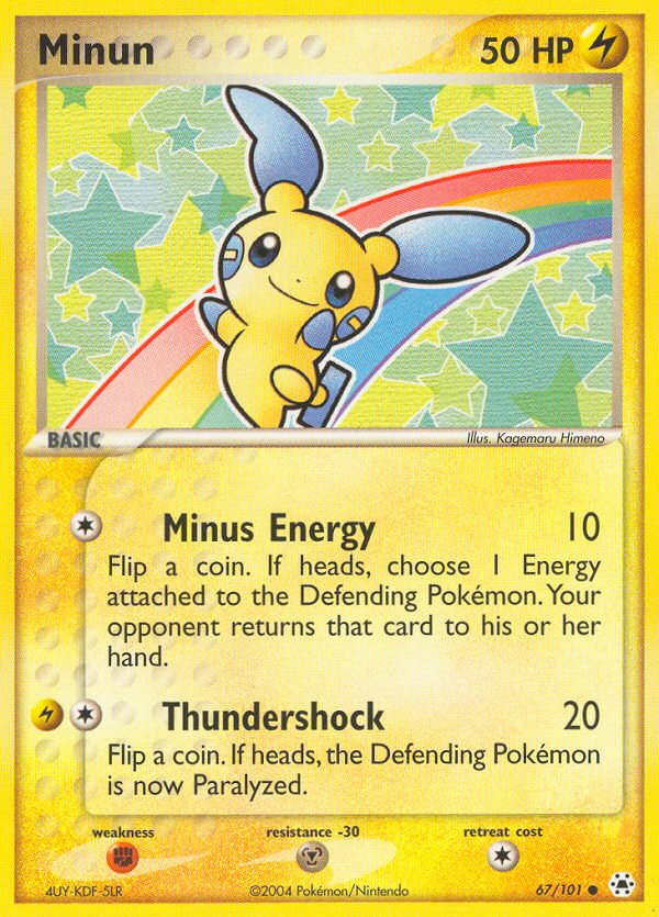 Minun (67/101) [EX: Hidden Legends] Pokémon