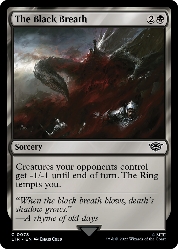 The Black Breath [The Lord of the Rings: Tales of Middle-Earth] Magic: The Gathering