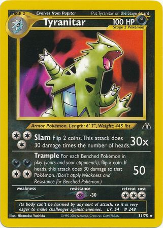 Tyranitar (31/75) [Neo Discovery Unlimited] Pokémon