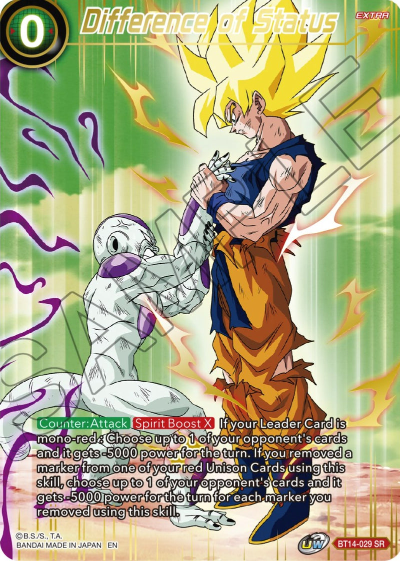 Difference of Status (BT14-029) [Theme Selection: History of Son Goku] Dragon Ball Super