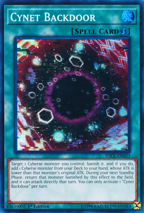 Cynet Backdoor [SDCL-EN023] Super Rare Yu-Gi-Oh!