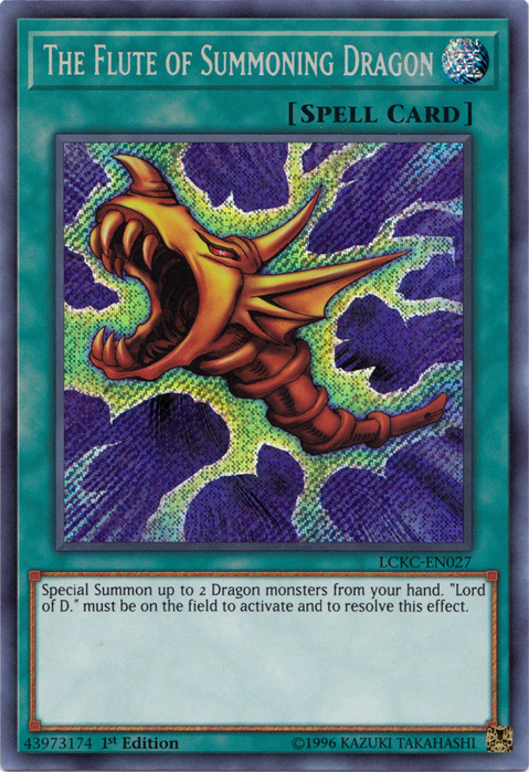 The Flute of Summoning Dragon [LCKC-EN027] Secret Rare Yu-Gi-Oh!