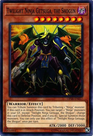 Twilight Ninja Getsuga, the Shogun [OP08-EN017] Common Yu-Gi-Oh!