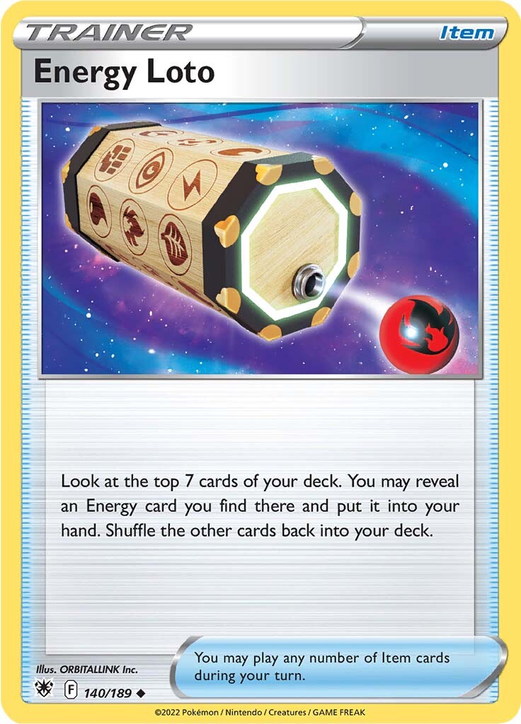 Energy Loto (140/189) [Sword & Shield: Astral Radiance] Pokémon