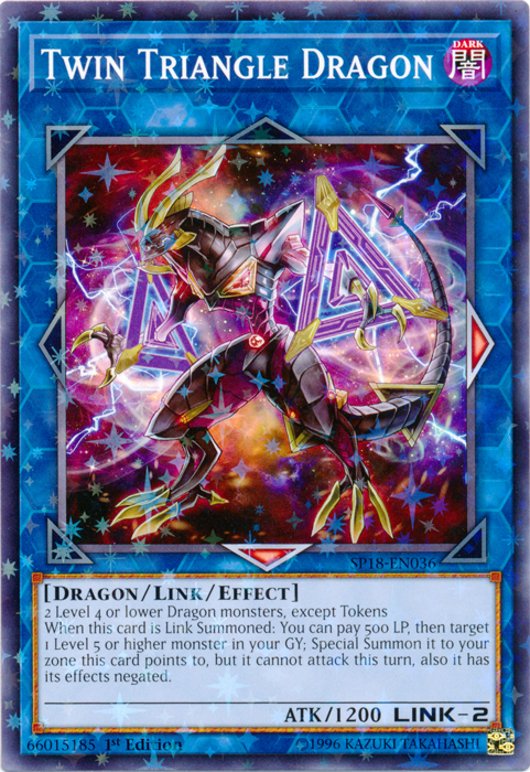 Twin Triangle Dragon [SP18-EN036] Starfoil Rare Yu-Gi-Oh!