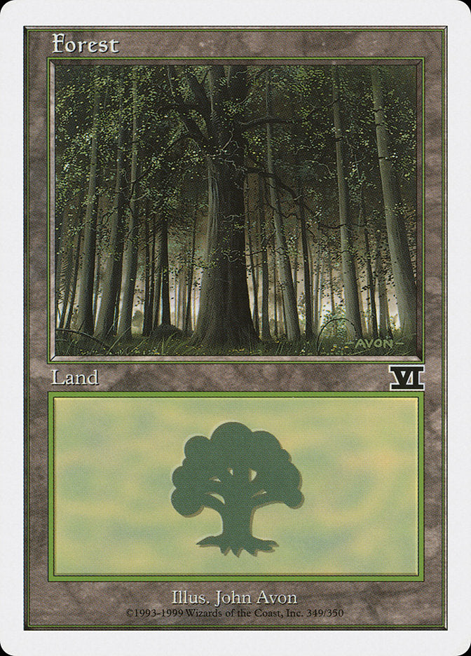 Forest (349) [Classic Sixth Edition] Magic: The Gathering