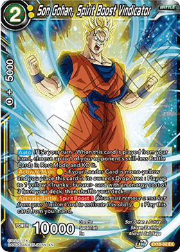 Son Gohan, Spirit Boost Vindicator (EX18-02) [Namekian Boost] Dragon Ball Super
