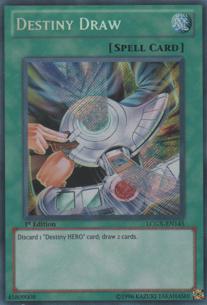 Destiny Draw [LCGX-EN145] Secret Rare Yu-Gi-Oh!