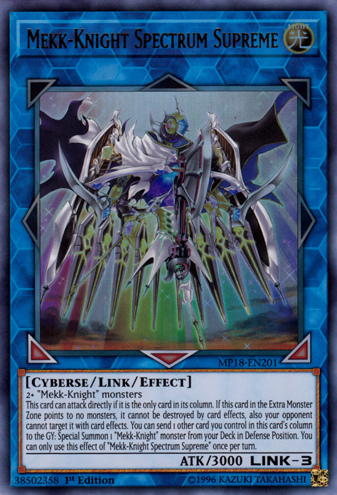 Mekk-Knight Spectrum Supreme [MP18-EN201] Ultra Rare Yu-Gi-Oh!