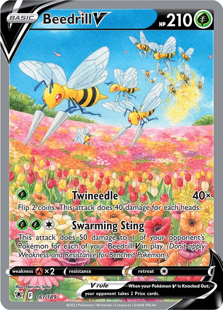 Beedrill V (161/189) [Sword & Shield: Astral Radiance] Pokémon